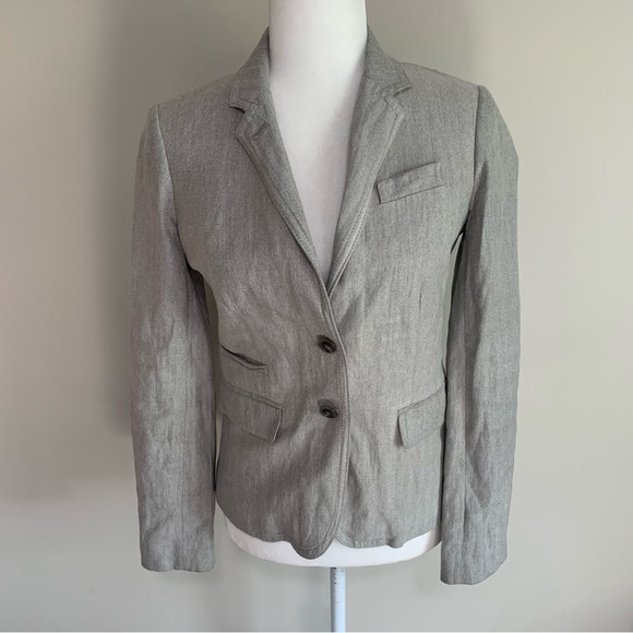 J.Crew Rayon Herringbone Schoolboy Blazer - Picture 10 of 14